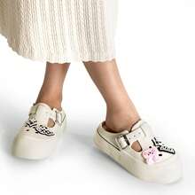 WEIDE Sandalias de mujer estilo casual con adornos DIY, sandalias cómodas y ligeras de EVA para verano - Blanco - Ver 9
