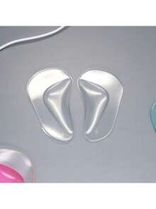 6 pezzi Solette per arco plantare in gel rinforzato, cuscinetti autoadesivi per arco plantare per piedi piatti, per uomo e donna