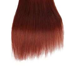 D24 26 28 Inch #33 Brown Bundles Straight Bundles Human Hair Unproced Brazilian Virgin Hair Reddish Brown Straight 3 Bundle Human Hair Extensions 50 Gram Per Bundle - 33直髮束人發 - 查看 6