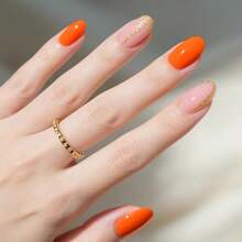 Orange Gel Polish, 0.5 Fl Oz HEMA & TPO Free Pumkin Orange Gel Nail Polish Soak Off U V LED Fall Winter Nail Art Design Manicure Salon For Women Fgirl{Inchcolor_nameinch:InchOpaque-PumkinOrangeinch} - 不透明-南瓜橙 - 查看 5