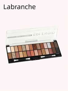Splendid Colorful Large Eyeshadow Palette With Glitter Shine 28 Colors - Labranche LA2139 - Cor A - 查看 3