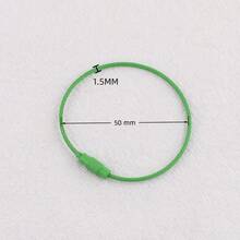 50pcs Colorful Wire Rings Rotating Screw Keychain Key Rings Bag Charms DIY Jewelry Accessories - Multicolor - View 2