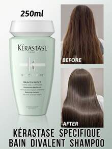 Kérastase 250ml Cashmere Shampoo, Cleanses Scalp, Enhances Shine, Softens Hair, Increases Volume, Repairs Damaged Hair, Rich Lather, Gently Cleanses And Balances Oil, Refreshes Roots, Promotes Healthy Scalp, Professional Hair Care, Enriched With Amino Acids And Vitamin B6, Refreshing Non-Greasy Formula - 250ml - View 9