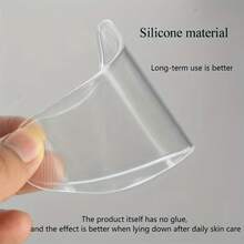 Silicona reutilizable para el levantamiento y el tensado facial, suavizado de arrugas, eliminación de líneas finas durante la noche, herramienta de belleza facial - Blanco - Ver 3