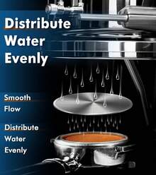 Paquete de 3 pantallas de disco espresso para máquina espresso Breville  Cafe Luxe, 316 de acero inoxidable ultrafino de 0,2 mm, filtro de portafiltro ultrafino, 53,3 mm - 533 mm - Ver 4