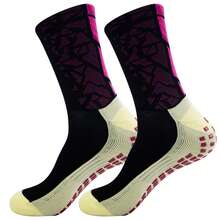 4 Pairs Anti-Slip Thick Terry Football Socks For Adults, Slip-Resistant, Durable Mid-Calf Socks, Moisture-Wicking, Breathable Sports Socks - Multicolor - View 8
