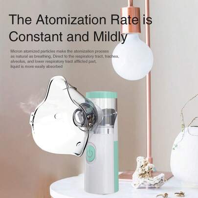 Leiser kleiner und mikro elektronischer Zerstäuber für den Heimgebrauch und Outdoor, tragbarer handgehaltener Ultraschall-Mikrogitter-Zerstäuber