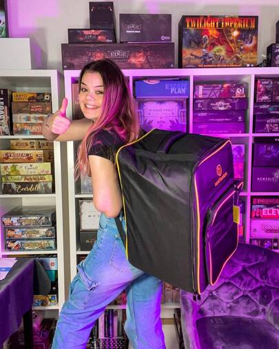  Nerd Hunters Black Board Games Backpack Gamer School Bag With Large Capacity