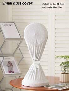 1Pc Electric Fan Dust Cover, Anti-Pinch Flashlight Fan Protective Cover Mesh Cover Dust Cover, Home Appliance Dust Cover Storage Bag, Suitable For School, Office, Home, Travel, Dormitory, Autumn And Winter Storage Home Storage Autumn And Winter Decoration,School Stuff. Decorations. - Multicolor - View 2