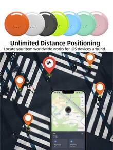 4 Packs & 1 Pack Of Apple Air Tag Smart Tags, Global Precise Positioning GPS Tracker, Compatible With Iphone Find My App (Not Supported By Android System!), Anti-Lost Device, Replaceable Battery And Privacy Protection, Suitable For Keys, Suitcases, Backpacks, Wallets, Etc., Holiday Gifts - Multicolor - View 2