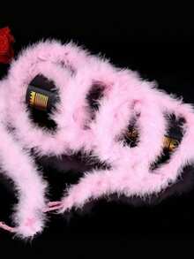 1pc 6.6ft Colorful Artificial Feather Scarf, Suitable For Women, Can Be Used For Dancing, Wedding, Party, Halloween, Stage Decoration, Festival Party Headwear, Clothing Accessory, Scarf Decoration, Ideal Gift For Birthday Party, Halloween, Christmas, Racing, Afternoon Tea, New Year's Eve, Concert And Home Decor, Dance Wedding, Stage Performance, Carnival Costume And Accessories, Party Supplies - Multicolor - View 19