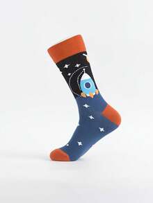 5 Paar Herren bunte Socken, Knöchelsocken, personalisierte kosmische Muster modische Herrensocken