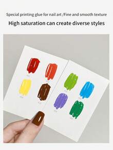 annies 5g New Stamping Polish Wash Free Color Transfer Printing Gel Printing Glue High Saturation Nail Varnish Nail Salon Dedicated - 彩色 - 查看 3