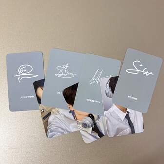 7张Kpop偶像JungWon、HeeSeung、Dixon双面印刷涂层LOMO卡片，SungHoon、Jake粉丝收藏礼品