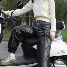 1 pieza Calentador eléctrico de rodilla para motocicleta, protector de rodilla a prueba de viento para conducir en invierno, unisex - Multicolor - Ver 8
