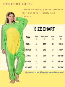 Unisex Adult One-Piece Pajamas, Halloween Animal Cosplay Costume - màu xanh lá - Xem 7