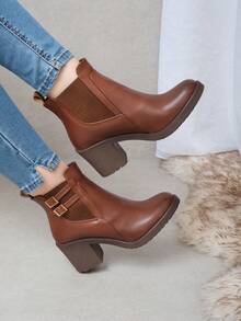 Women Ankle Boots & Booties - Brown - View 3