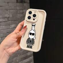 Funda de Teléfono con Diseño Fashion para 16 15 14 13 12 11 Pro XR/XS y-8 Plus - Cubierta Trasera Suave TPU Antigolpes, Funda Invernal17  17promax - Blanco - Ver 4