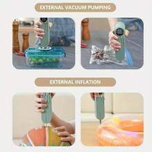 RAF Compact USB Vacuum Sealer Kit With Digital Display - Fast Sealing, Includes Pump And Sealing Bags, Suitable For Food Preservation, Snacks, Meat And Vegetables - Space-Saving Design, Vacuum Sealer