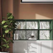 Green Leaf Wallpaper Peel And Stick 17.5" X 78.7" Floral Leaf Contact Paper Vintage Vinyl Waterproof Self Adhesive Botanical Wall Paper For Bedroom Walls Cabinet Decor - 綠/黃 - 查看 4