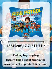 Paw Patrol Theme - Paw Patrol Hero Accessories: Cute Puppy Patrol Plush Throw Pillow, Suitable For Living Room, Sofa And Bedroom. Fluffy Gray Cartoon Archie Cushion, Soft And Comfortable Touch. A Perfect Gift For Friends And Family On Holidays And Parties. - Multicolor - View 3