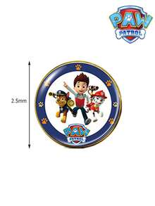1pc/4pcs Paw Patrol Time Gem Metal Bear Brooch Pin, Suitable For Decoration, Collection, Gift-Giving, Christmas Holiday - Multicolor - View 7
