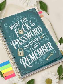 Trees Funny Password Book,A5 Password Keeper Book With Lock Key Design, For Internet And Computer Logins, Record Websites, Usernames, Passwords, Home Or Office Supplies, Unique Gift For Women Men