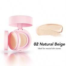 HEXZE 二合一气垫粉底+定妆粉，SPF25 PA+++，护肤彩妆，高遮瑕，祛痘，持久妆效