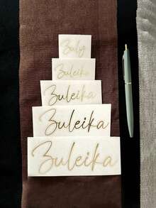 Customized Glitter Name & Word Stickers, Personalized Name Label Stickers, 3-6 Inch Labels, Name Stickers, Custom Stickers, Name Stickers, Date Stickers, DIY Gifts, Handmade, Handwritten, Wedding Stickers, Gift Stickers - Multicolor - View 9