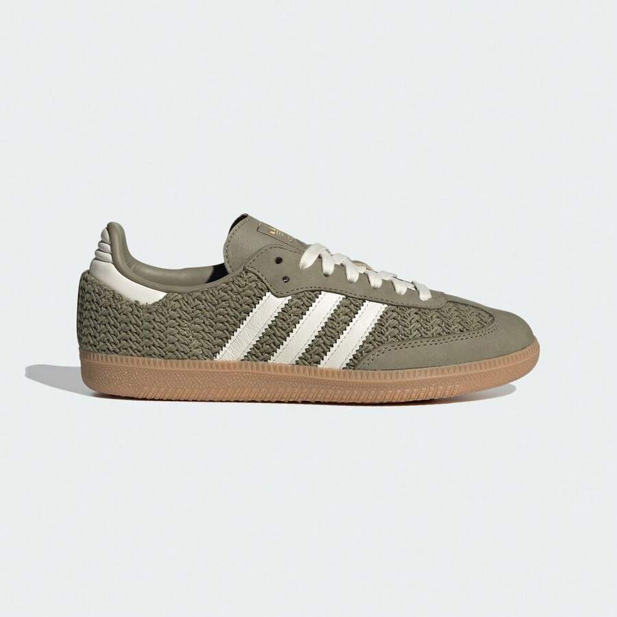 Adidas Originals SAMBA OG W 男女通用休闲运动鞋,低帮 JR9447 - 綠色 - 查看 1