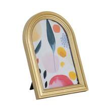 (3 Pack)  4x6 Arch Gold Decorative Tabletop Picture Frame - 1 - 查看 3