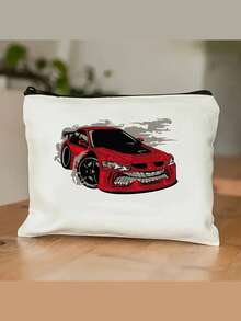 1 قطعة حقيبة مكياج شخصية أحادية الجانب بتصميم فتاة رجعي وجميل - تعمل كحقيبة أدوات تجميل وحامل أقلام، مما يجعلها هدية مثالية للسيدات والأمهات والبنات والصديقات المقربات. ضرورية للتخرج والزفاف وأيام قوس ، هذه الحقيبة مصنوعة من قماش متين (مناسبة للسفر والاستخدام اليومي) وتتميز بأسلوب جميل وطابع شخصي ورسومات ممتعة وبنية قوية، هدايا عيد الميلاد، حقيبة صغيرة، حقيبة يد صغيرة، منظم مكياج، حقيبة، حامل فرش، حقيبة صغيرة، حقيبة سعة كبيرة