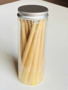 200/100/50/30 件天然预卷锥形卷烟纸 - 1- 1/4 卷纸超薄慢燃烟筒带尖头/管 - 喇叭管卷烟纸适用于节日/情人节礼物和吸烟配件、父亲节礼物