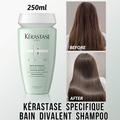 Kérastase Dầu gội Cashmere 250ml, làm sạch da đầu, tăng độ bóng, làm mềm tóc, tăng độ dày, phục hồi tóc hư tổn, tạo bọt nhiều, nhẹ nhàng làm sạch và cân bằng dầu, làm mới chân tóc, thúc đẩy da đầu khỏe mạnh, chăm sóc tóc chuyên nghiệp, được làm giàu với axit amin và vitamin B6, công thức tươi mát không gây nhờn rít.