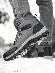 بوت رجالية للخارج جديدة للخريف/الشتاء، بوت شتوية رجالية عالية الكاحل سميكة الأساس فائقة الخفة والدفء، بوت ثلج رجالية من البولي يوريثان بمقاسات كبيرة، بوت تنزه خارجية، بوت شتوية رجالية، بوت تريكينج، بوت مسار خارجية، بوت تسلق، مبطنة حرارياً وسميكة، بوت كاجوال مريحة، بوت تنزه دافئة، مضادة للانزلاق وقوية، بوت ثلج سوداء