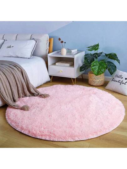 1pc Of Ultra Zachte Thick Fluffy Living Room Mat,Circular ative Tapijt Mat, Soft, Com table, able, High End, Available In Various Sizes The Mat Can Be Bedroom, Dining Room, Office ation, Home ation view 9