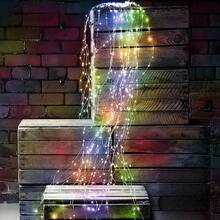 100/200/300颗LED太阳能藤蔓灯串，户外花园灯，圣诞树装饰灯