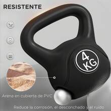 HOMCOM Kettlebell - Preto - Ver 3