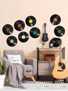黑胶唱片墙贴、墙面拼贴套装、美学图片、专辑封面海报、青少年男孩女孩卧室装饰、摇滚音乐派对装饰、圣诞节、万圣节、感恩节、婚礼创意礼物