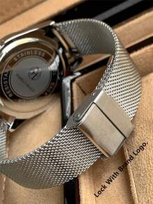 ساعة رجالية أصلية من ماركة PABLO RAEZ فاخرة جديدة من الفولاذ المقاوم للصدأ، مقاومة للماء حتى 50 متر، بتصميم بسيط وكاجوال، مع تقويم وعقارب، بعقارب وأرقام ماسية، بقرص أسود أو أبيض، ساعة أعمال عالية المستوى مناسبة للاستخدام اليومي والحفلات والهدايا للرجال في المناسبات كالتخرج والزفاف وهدايا الأب - مقاس واحد - مشاهدة 11