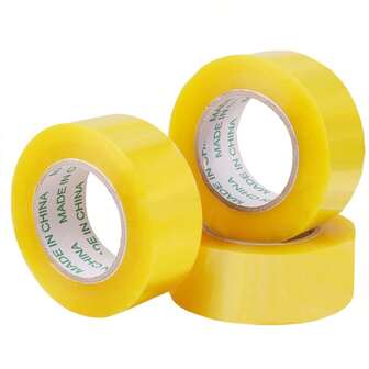 CUTTRSZE 1롤 투명 포장 테이프, 사용하기 쉽고 다용도, 상자 및 패키지 밀봉에 적합, 사무실, 가정, 학교, 운송, 개학, 학용품, 사무실 및 학용품/접착제 및 고정 장치/사무실 테이프, 테이프, 포장 테이프에 적용 가능