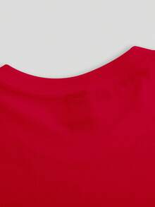 Camiseta de  con Estampado de Leche y Texto Just a Dad Who Always Came Back with the Milk para Regalo de Padre o Día del Padre - Rojo - Ver 5