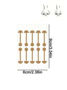 Nose Wing Auxiliary Stickers, Nose Wing Reduction Stickers, Nose Wing Edge Downward Trace Auxiliary Stickers, For Men And Women, Suitable For All Skin Types, Dental, Teeth - Multicolor - View 6