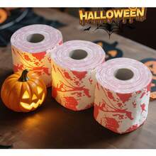 1 Stück kreative Toilettenpapierrolle mit Fälschung Euro-Banknote, Holzzellstoff-Toilettenpapier mit schwarz bedrucktem Design