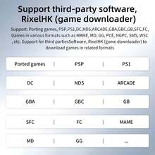 Anbernic RG 35XXPro RG35XX Pro consola de juegos portátil Retro reproductor de videojuegos compatible con WiFi Linux 64-bit PSP juego 256G nuevo - Negro - Ver 9