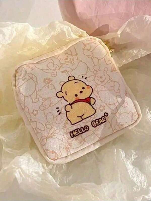 Sac organisateur portable Winnie l'ourson, trousse de toilette et de maquillage multifonctionnelle pour les voyages - essentiel pour les sorties (expédition aléatoire à partir de différents lots)