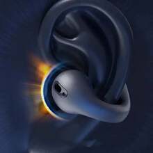 新款T75无线立体声耳机，低音耳塞，运动耳夹式蓝牙耳机，带麦克风，兼容智能手机 - 彩色 - 查看 5