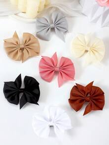 14 kẹp tóc nơ họa tiết màu trầm thu/đông, kẹp tóc đuôi én 3D trơn màu, phụ kiện tóc dễ thương cho bé gái phong cách học đường, hàng ngày, thường ngày, tiệc tùng - Nhiều màu - Xem 9