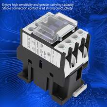 CJX2-1810 Rail Mount Contactor Industrial Electric Contactor(380V AC) - Negro - Ver 3