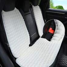 Easypie Selection 1 Car Seat Cushion Fluffy Seat Comfortable Warm Neck Support Pillow Creative Headrest Lumbar Support Car Accessories, Car Seat Cushion Plush Pink Puff Grid Car Seat Cushion Autumn And Winter Comfortable Warm Car Seat Cushion